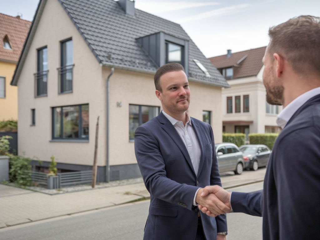 Businessfoto Handshake - Immobilienmakler Immo Hero