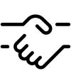 Illustration von einem Handschlag